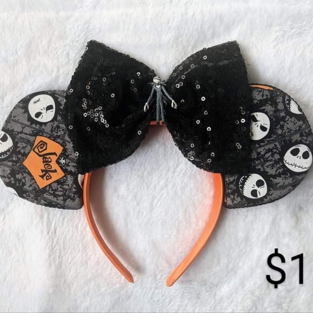 Nightmare Before Christmas Jack Skellington Mickey Ears